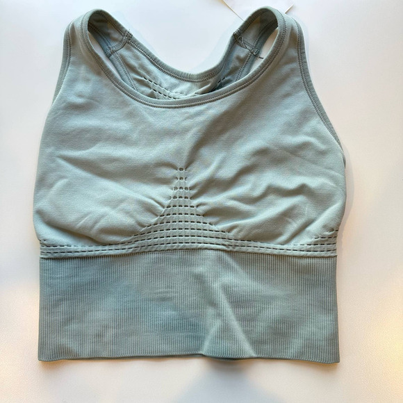 NEW Sweaty Betty Stamina Longline Sports Bra in Heath Green Size Small - Picture 9 of 9